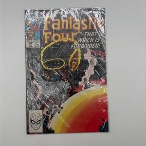 Fantastic Four Comic Wall Art - Vibrant Yellow, Red, and Black